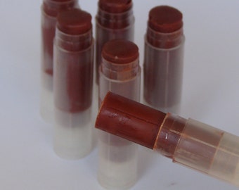 Brick House Red Tinted Lip Butter: Healing Organic Natural - Intensive Moisturizer for Dry Lips