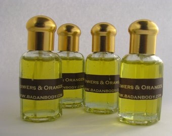 Neroli, Orange Blossom Perfume Oil, Vintage Glass Bottle .5oz