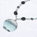 Amazonite, Grey Agate, and Lava Necklace