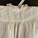 Reserved For Mandy Antique 30" Long Baby Christening Gown White Cotton