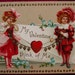 Vintage Valentine Postcard Victorian Children Envelopes Clapsaddle