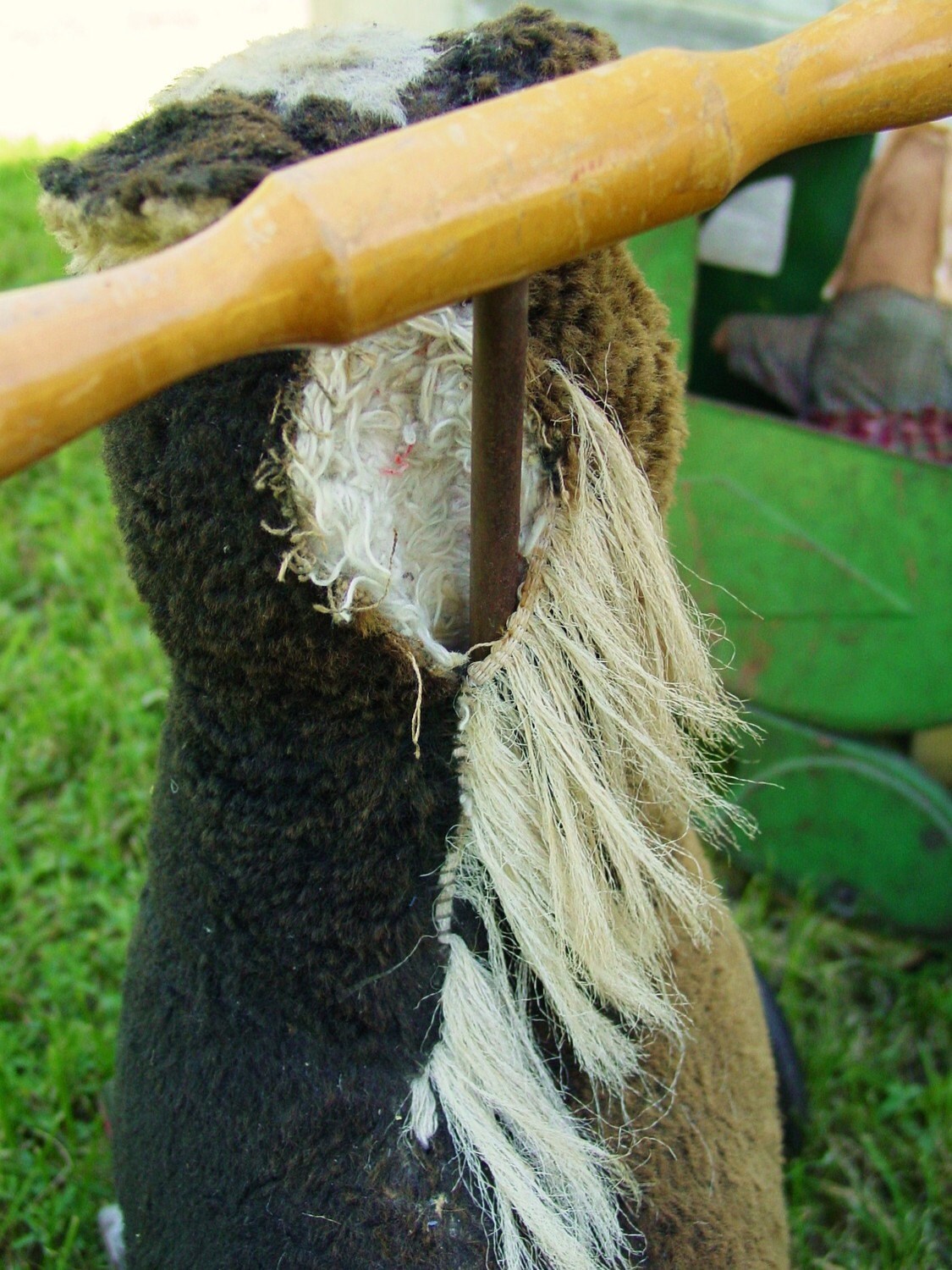 stuffed riding horse