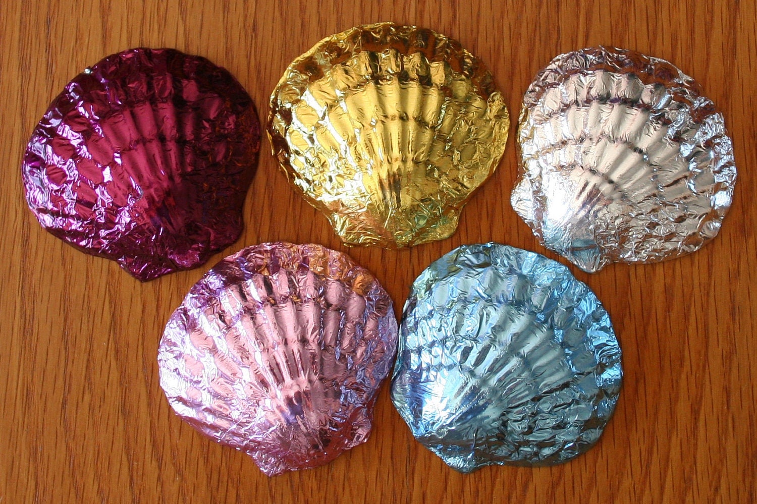 Special Order 75 Foil Wrapped CHOCOLATE SEASHELLS