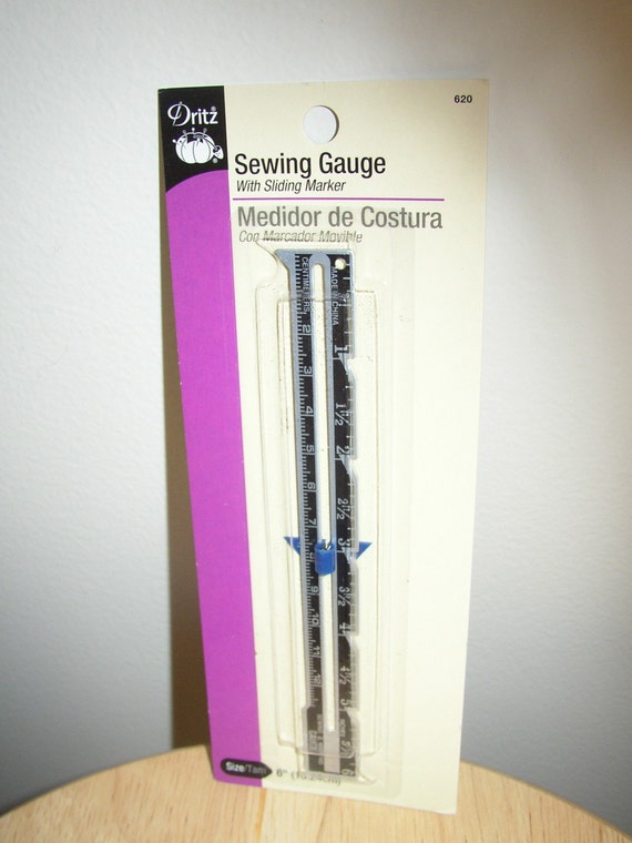 Dritz Sewing and Knitting Gauge Ruler NEW IN PACKAGE