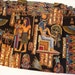 KNITTING BAG APRON - Made To Order - Timeless Treasures Sphinx Black Scene Rare Fabric