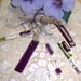 Deep Plum Glass Wind Chimes