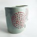AVAILABLE IN 3 WEEKS - 2 Dots Pottery Tumbler - Stoneware Tumber - Ceramic Tumbler - Ceramic cup - Blue