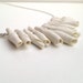 Rosebud White Porcelain Necklace