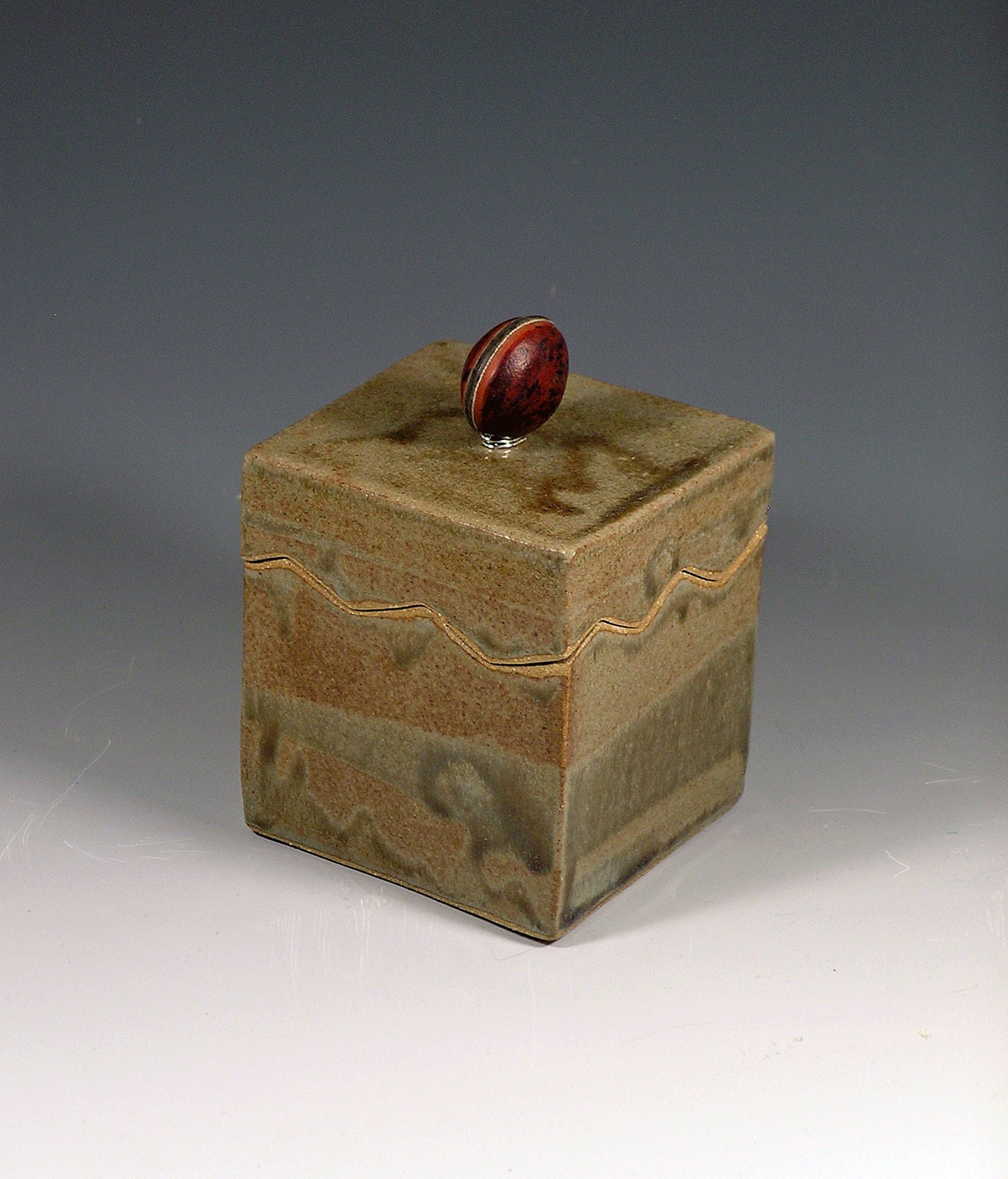 Ceramic Treasure Box Tzedaka Box Ceramic keepsake box
