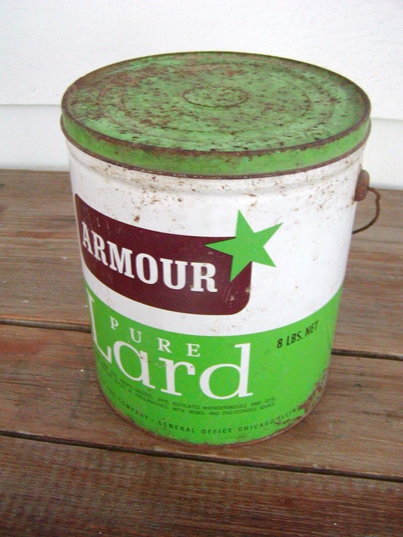 Vintage Armour lard Tin