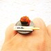 Kawaii Sushi  Ring  Tobiko Miniature Food Jewelry