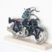 Framed Beetle Insect Art Weevil Riding Motorcycle Weevil Knievel
