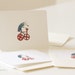 Blank Greeting Card Beetle Riding Tricycle