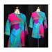 Vintage 80s Post Modern Hawaiian Mini Dress Medium Large