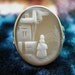 Size 6 Beautiful 14k Rebecca at the Well Gold Cameo Ring
