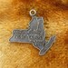 Charm - Sterling Silver - New York State Charm - Traveler Charm- NYC - Silver Empire State Charm