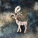 Charm - Sterling Silver - 3D Charm - Reindeer - Buck - Deer - Christmas Charm - Holiday