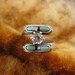 Reserved for Patty - Ring - Size 7 1/2 - Sterling Silver - Zuni Multi Stone Ring - Cubic Zirconia - Mother of Pearl - Black Onyx