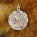 Charm - Pendant - Sterling Silver - Religious Jewelry - Signed Creed Sterling - Silver Medallion