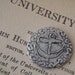anchor love token with latin quote . silver anchor golf ball marker for him . julius caesar quote lucky charm