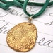 rustic bronze emerson quote necklace . adjustable turquoise blue leather . ready to ship gift . free shipping