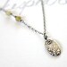 reserved for the fab Ms C. yellow opal and silver charm necklace . bohemian silver be necklace . eco silver talisman for mom . ready to ship