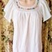 Peasant Blouse Boho Muslin n Crochet Bohemian Ecuador Top sz S / M