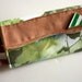 Recycled Skateboard Seven Ply Vintage Floral Wallet-Vintage Fabric and Triangle Button