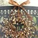 Reserved Decorative Wreaths - Cottage Berry Wreath - Hot Chocolate and Marshmallows - Home Decor