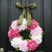 RESERVED Hydrangea Wreath - Hydrangea Blooms for Spring and Summer - Shabby Chic Decor