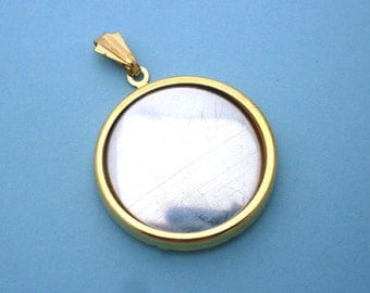Gold Round Pendant Setting Frame Mounting 137GT