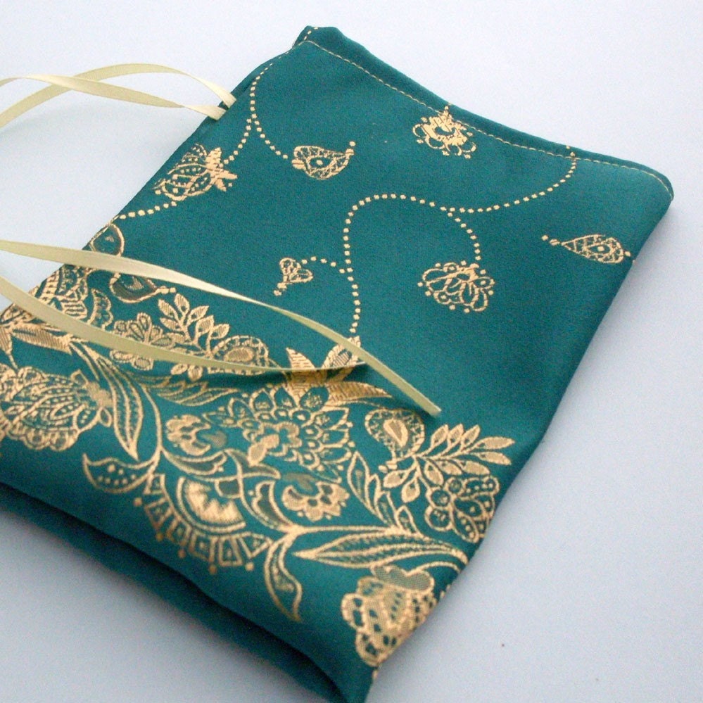 1 Saree Silk Jewelry gift pouch bag