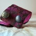 Chocolate Plum Tart, a Bedouin Bracelet-Cuff, by LaTouchables
