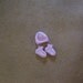 Hand Knitted - Preemie Baby Lavender Hat and Booties Set