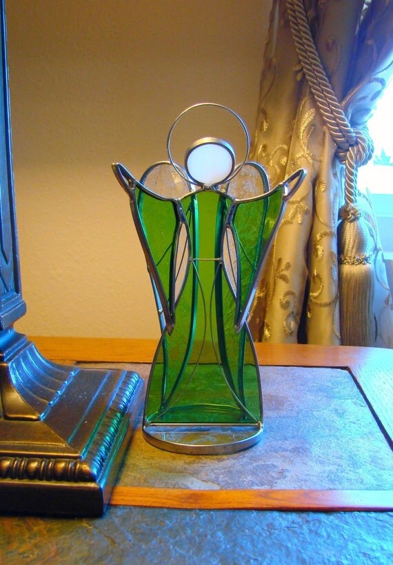 Angel Stained Glass Standing Angel