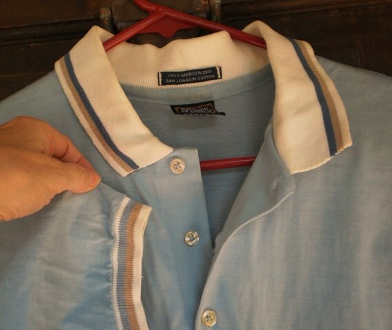 Items similar to Munsingwear Polo Shirt Preppy Ringer Stripes Vintage ...
