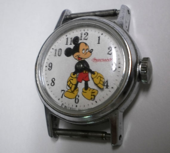 Vintage Mickey Mouse Watch Walt Disney Productions Ingersoll