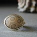 Fossil Coral Ring in Sterling with 14kt Gold