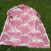 vintage BARKCLOTH ERA fabric ribbon wreaths with ROSES - Romantic Shabby