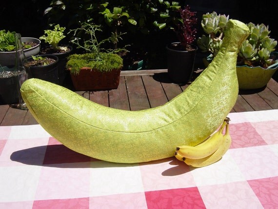 giant banana plush pillow