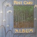 SALE 50% OFF Vintage Post Card Album Empty Art Nouveau Cover