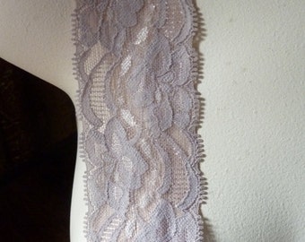 2 yds Mocha Stretch Lace for Lingerie, Baby Headbands, Altered Couture STR 2027