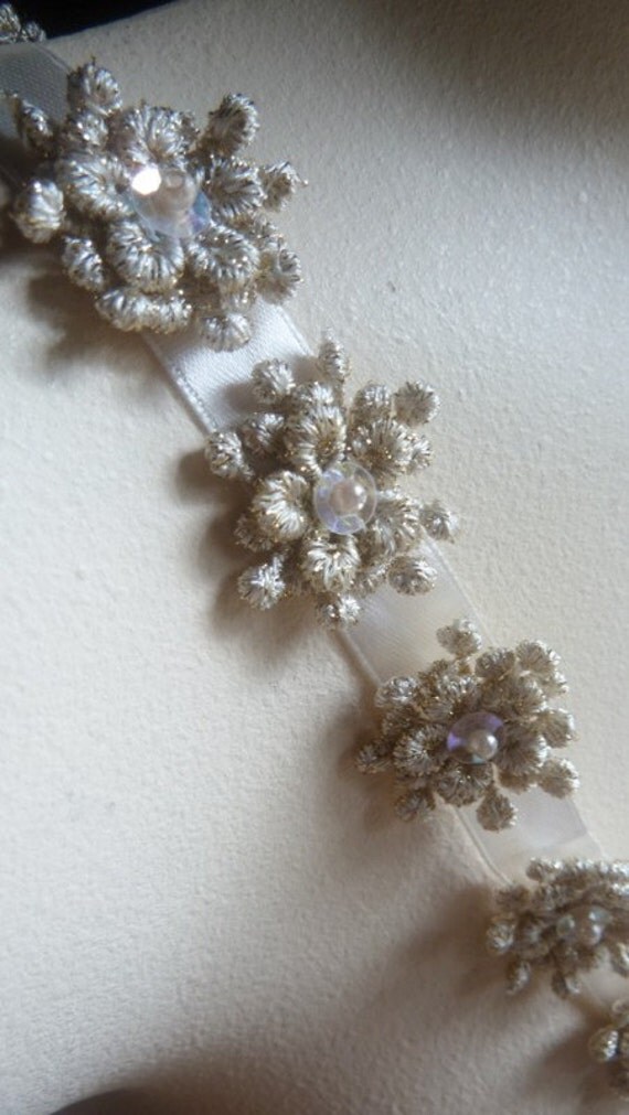 beaded flower applique