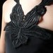 Sale- Old Stock Venice Lace Orchid Choker or Collar for Altered Couture, Jewelry, Sewing, Embellishing, Costumes