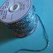 3 yds. Mokuba Retro Aqua Teal Beaded Cording for Altered Couture, Costume or Jewelry Design