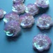 Flower Appliques 10 in Pink AB Sequins for Altered Art or Couture, Jewelry, Costume or Bridal Design