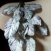 RESERVED Velvet Leaves in Silver Gray and Mint for Bridal, Floral or Millinery Design, Headbands