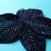 12 Large Velvet Millinery Leaves in Black for Headbands, Hats, Floral Supply, Altered Art or Couture, Costumes, Gift Wrapping