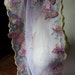 Butterfly Applique Lace Remnant in Mauvey Pink for Sewing, Costume Design CL 5087