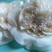 SALE Silk Rose Flower in Ivory for Bridal Sashes, Millinery, Fascinators, Headbands MF 134